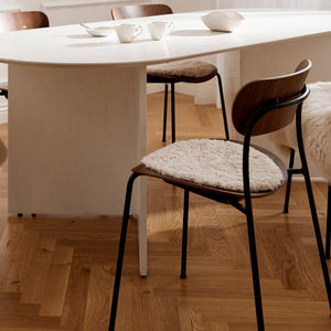 Short Wool Curly Sheepskin Seat Cover |D13 in Graphite