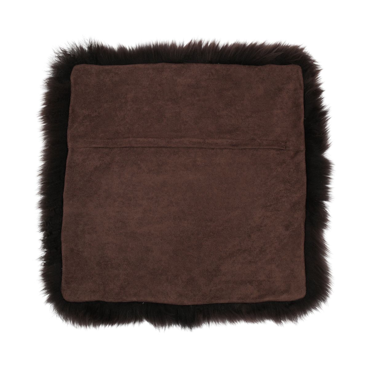 Cushion Cover | Long Wool | New Zealand Chocolate
