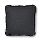 Short-Wool Sheepskin Cushion | 52x52 cm Charcoal/Black