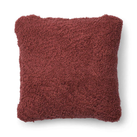 Short-Wool Sheepskin Cushion | Doublesided | 40x40 cm Spiced Apple