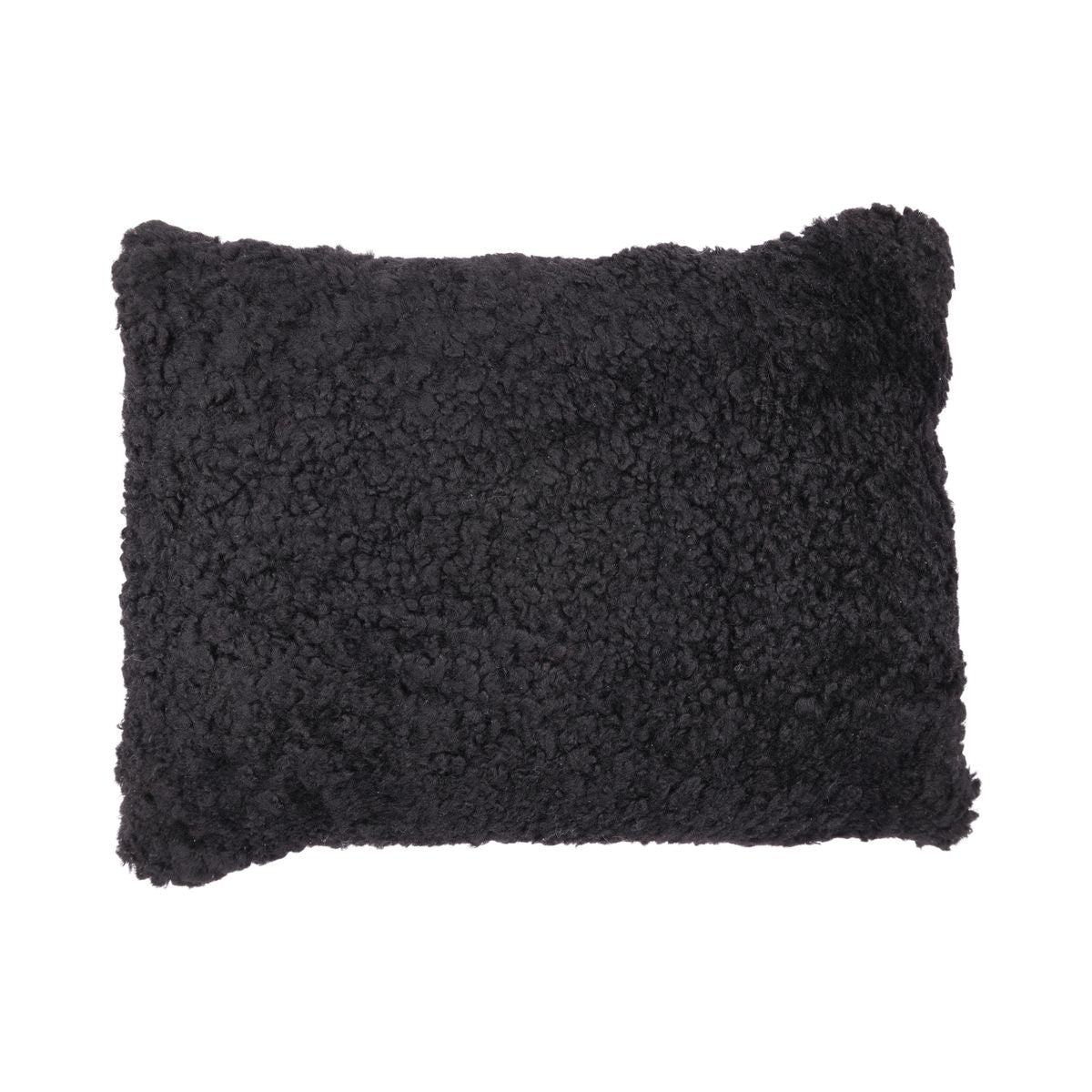 Sheepskin Cushion | Short Wool | New Zealand | Rectangular Black