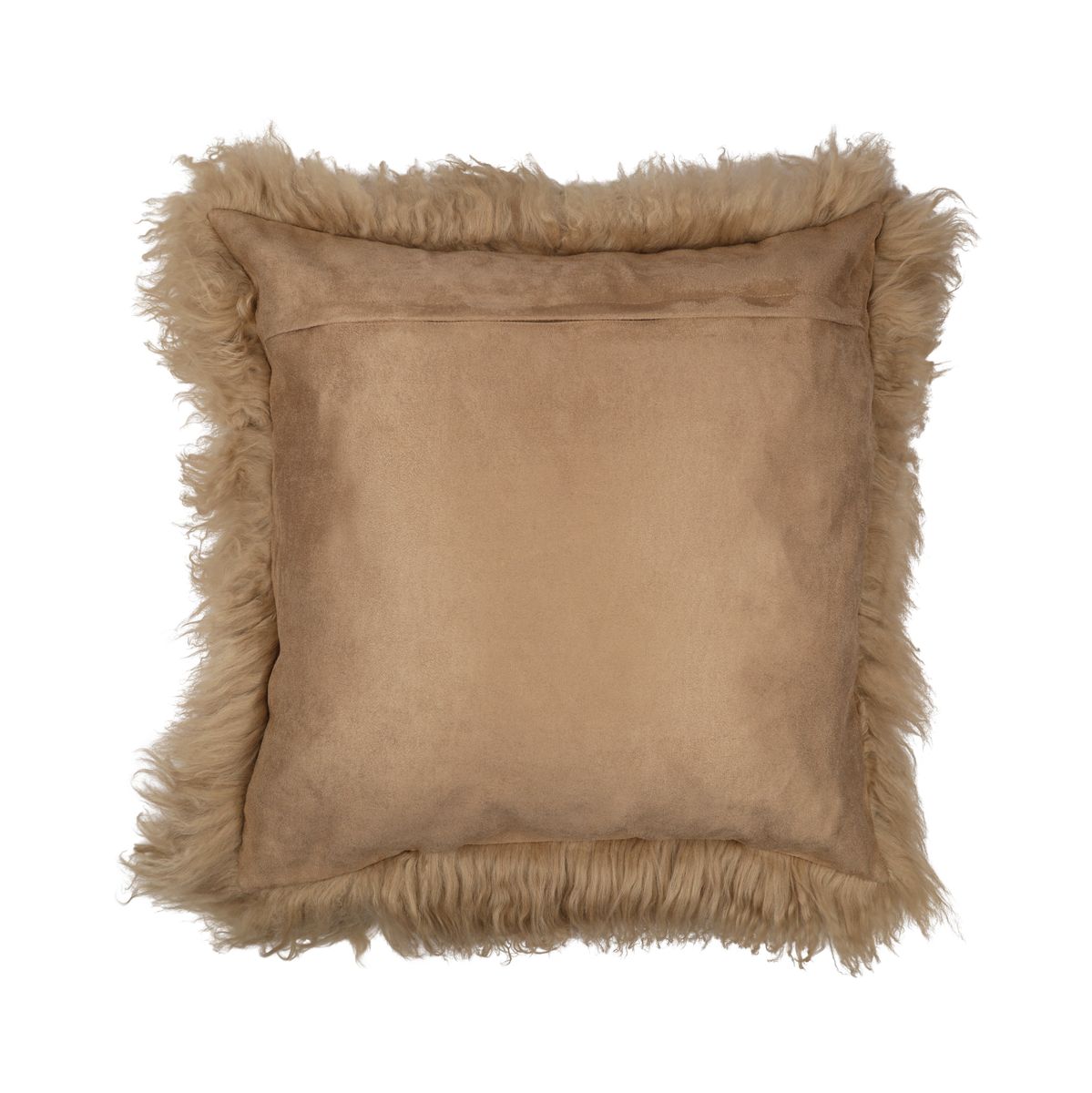 Sheepskin Cushion | Tibet | 20x20 in Sand Taupe