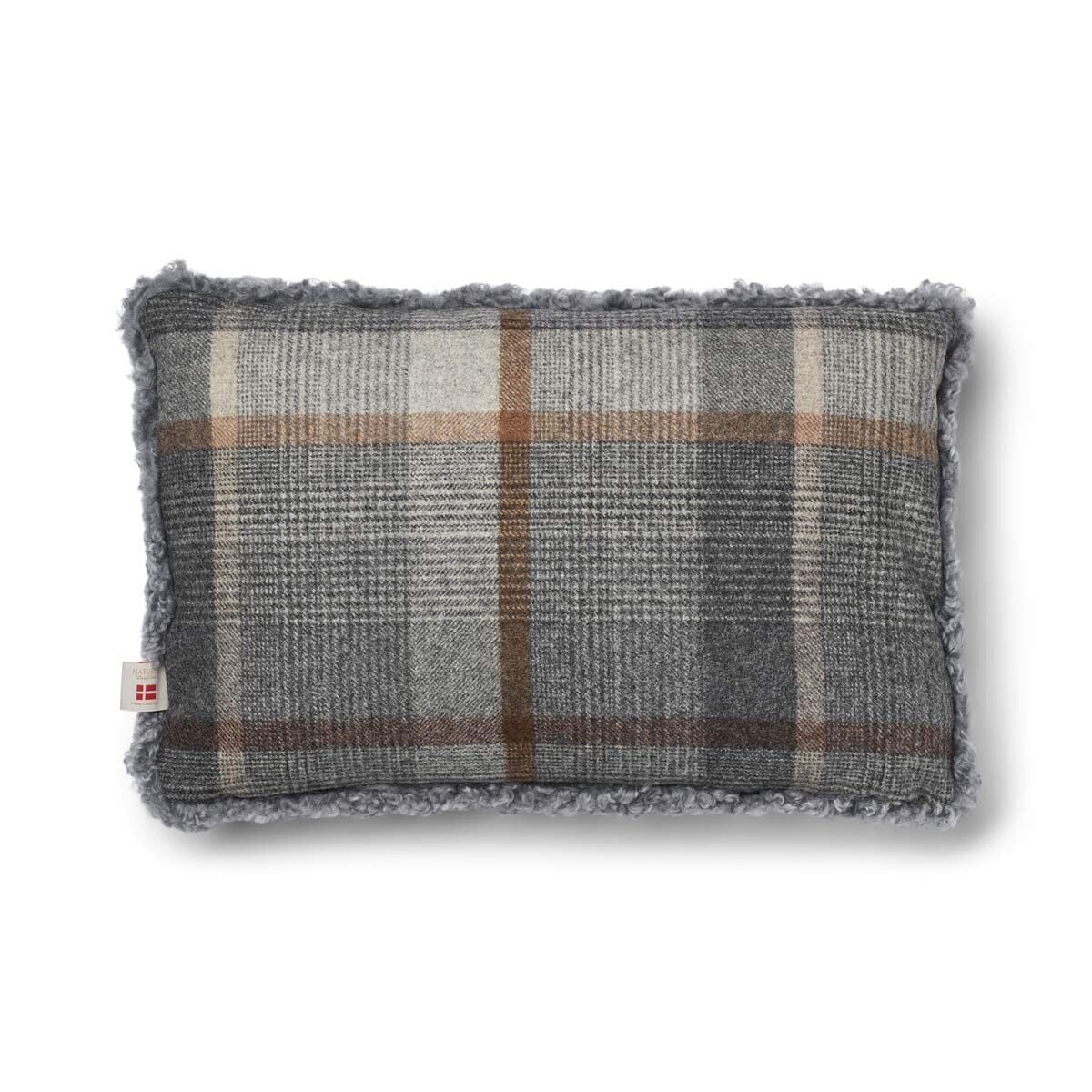 One Side Cushion | SW | 13x20 in Glencheck-Grey/Light Grey