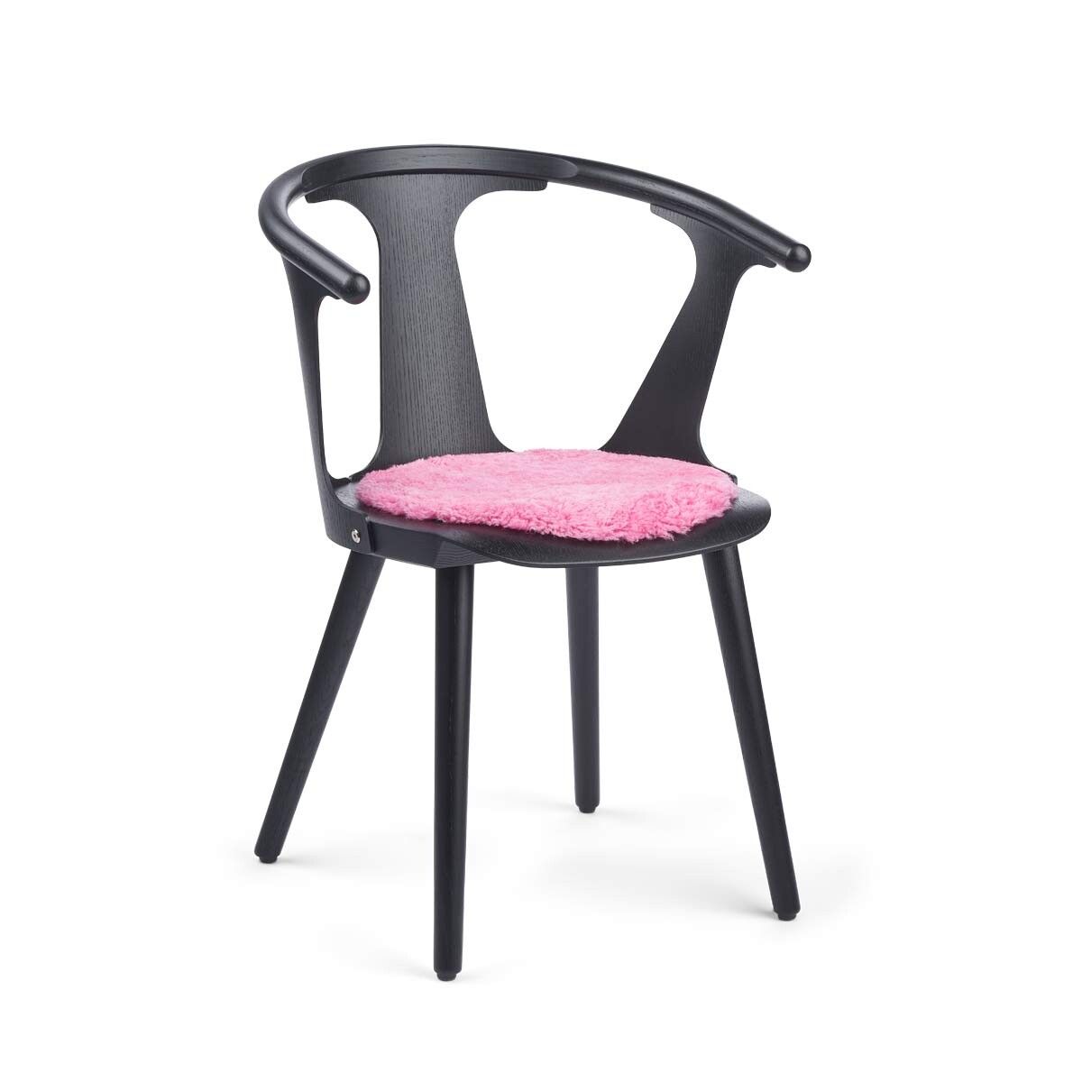 Short Wool Sheepskin Seat Cover | D15 in Coral Pink
