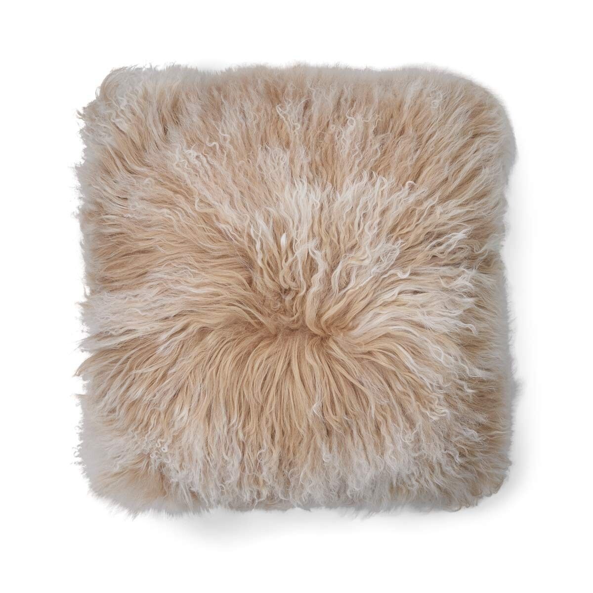 Sheepskin Cushion | Tibet | 18x18 in