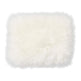 Sample Long Wool Sheepskin Design Rug 32x42 cm Ivory