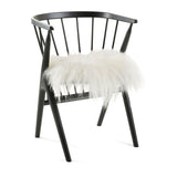 Long Wool Sheepskin Seat Cover Off White