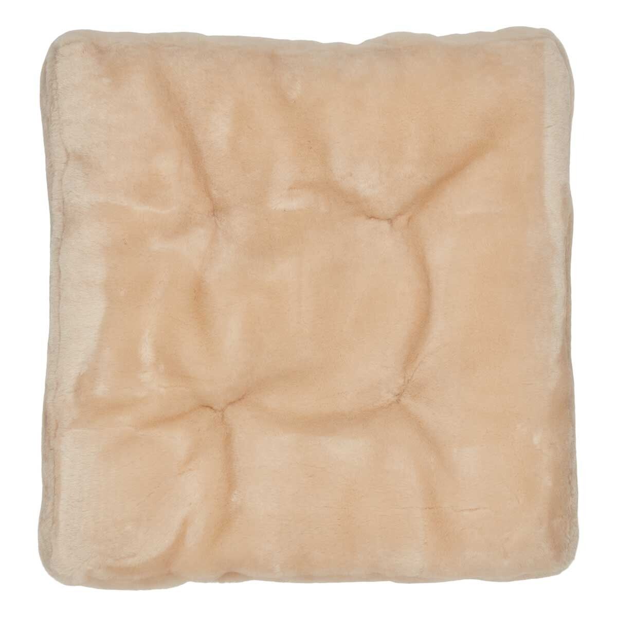 Moccasin Seat Cover | 18x18x2 in Natural