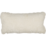 Short-Wool Sheepskin Cushion | Doublesided | SW | 30x60 cm Ivory