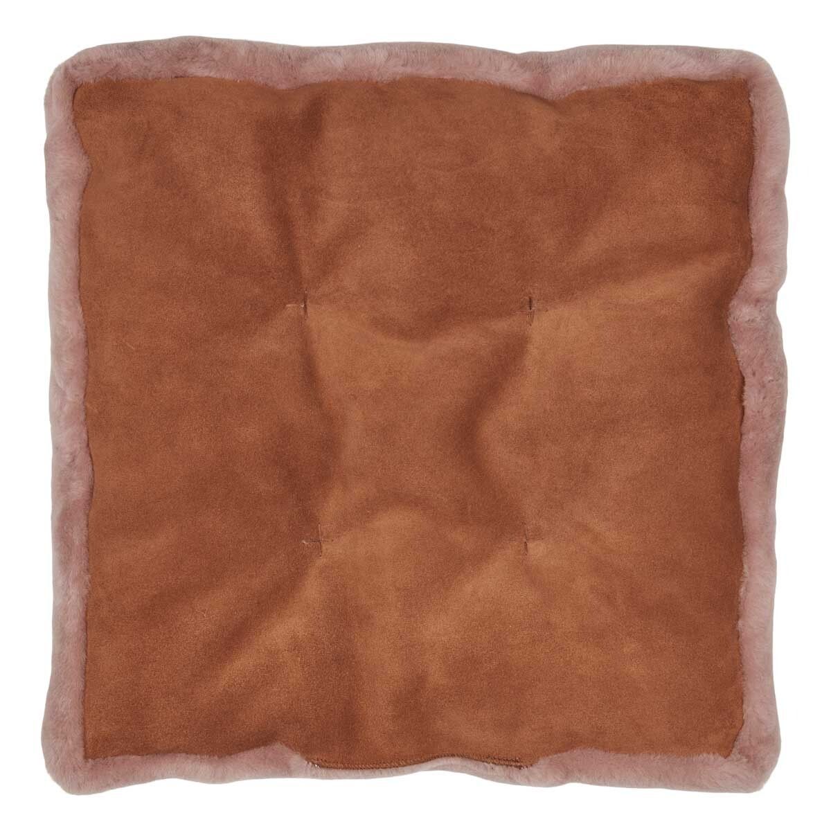 Moccasin Seat Cover | 18x18x2 in Light Purple