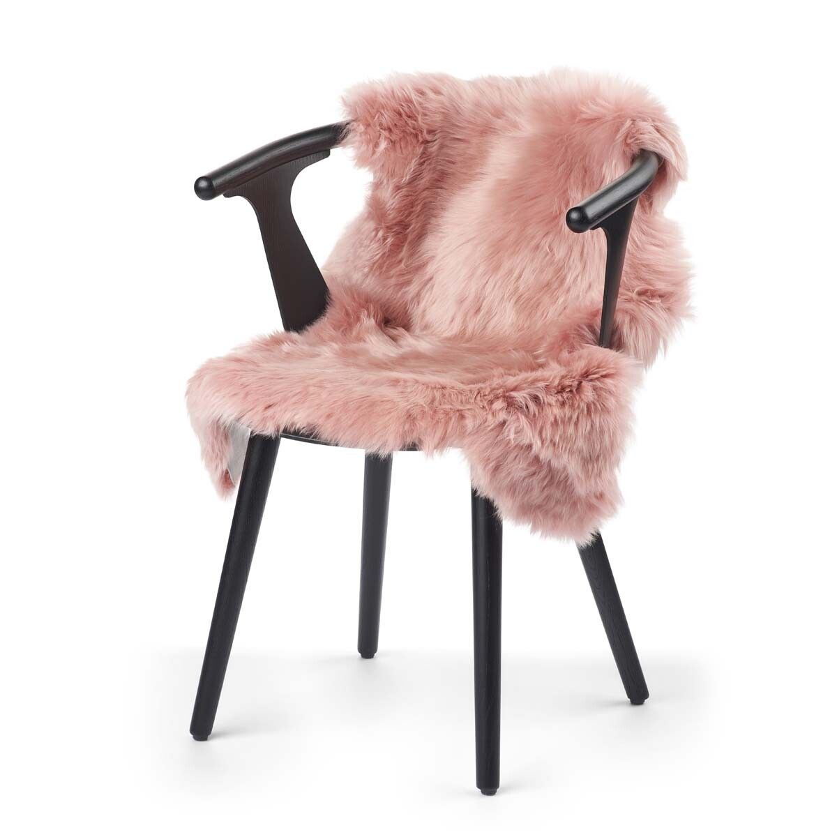 New Zealand Sheepskin | Long Wool | 39 in Rosa
