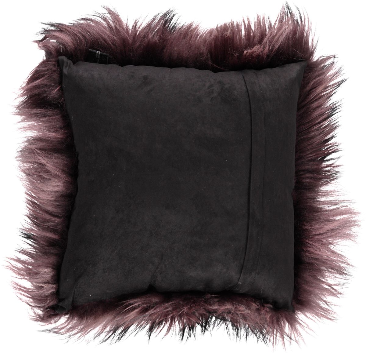 Curly Cashmere Cushion | 40x40 cm Black/Brown