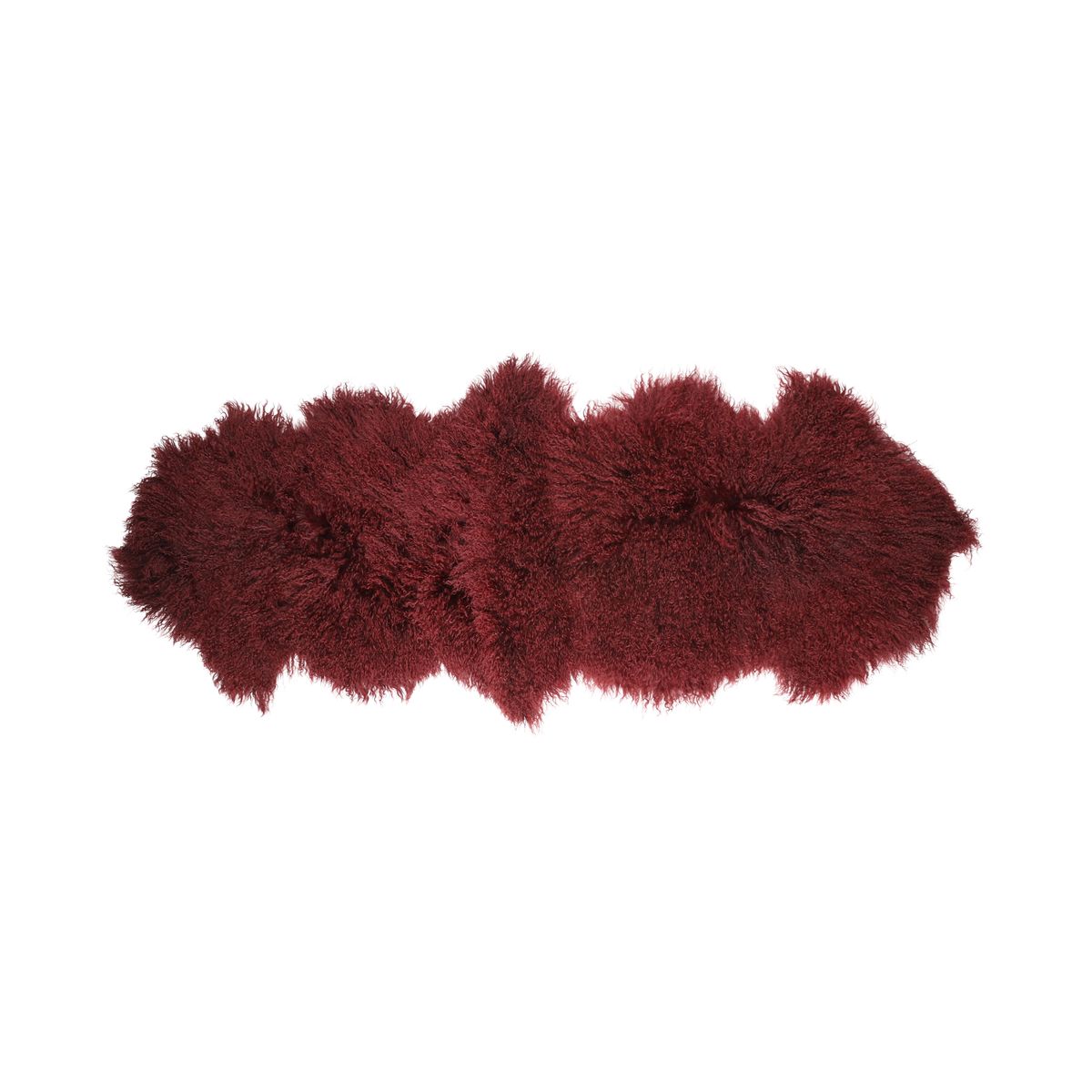 Double Tibetan Sheepskin Burgundy
