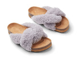 Lilly Cross Slipper Light Grey