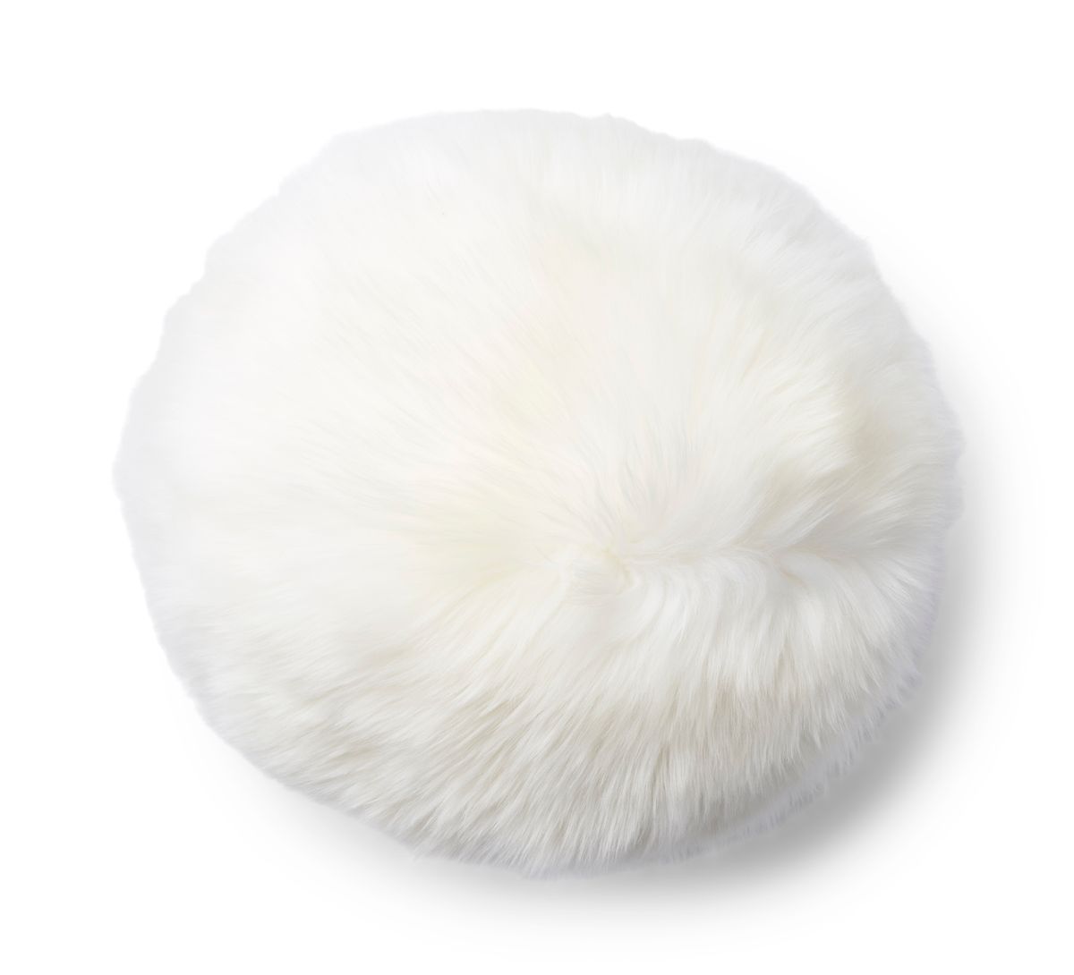 Angelite Cushion | D10 in | D12 in | D14 in | Long Wool Ivory