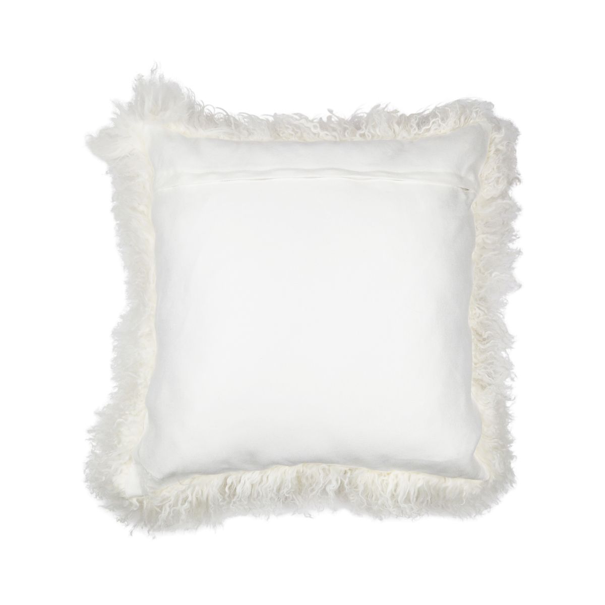 Sheepskin Cushion | Tibet | 20x20 in Snow White