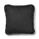 Short-Wool Sheepskin Cushion | SW trim | 52x52 cm Charcoal/Anthracite