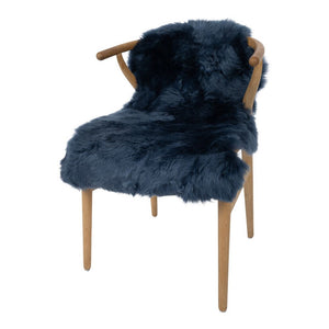 Merino Sheepskin Dyed | New Zealand | approx. 90x60 cm Navy Serie