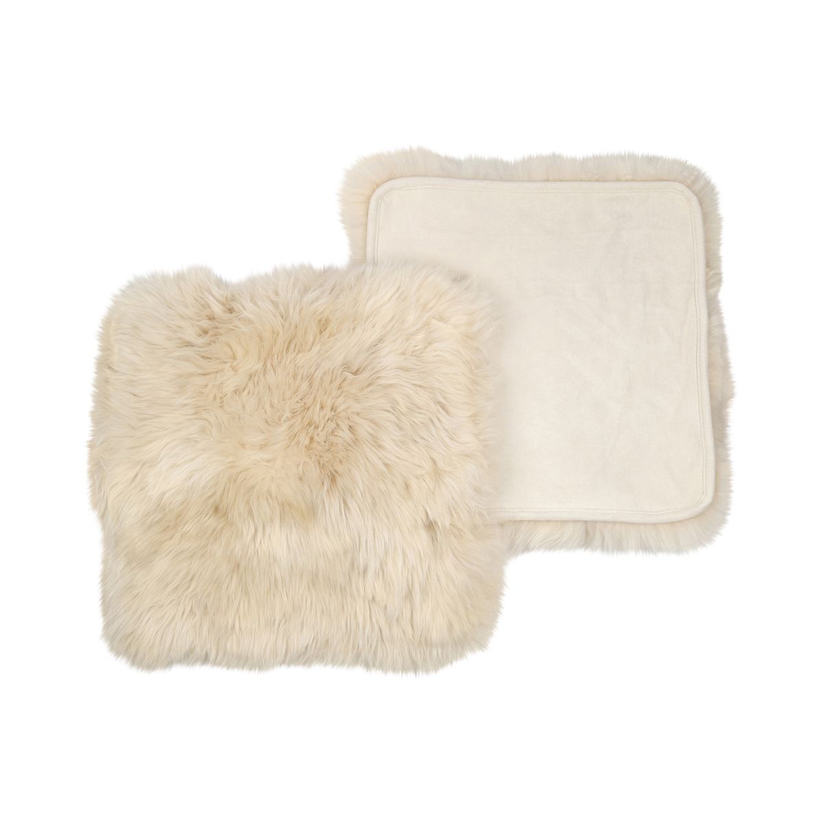 Seat Cover | With Backing | Long Wool | New Zealand Linen