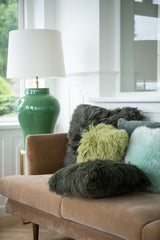 Long-Wool Sheepskin Cushion | 50x50 cm