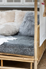 Long-Wool Sheepskin Cushion | 50x50 cm