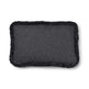 Short-Wool Sheepskin Cushion | SW trim | 34x52 cm Charcoal/Anthracite