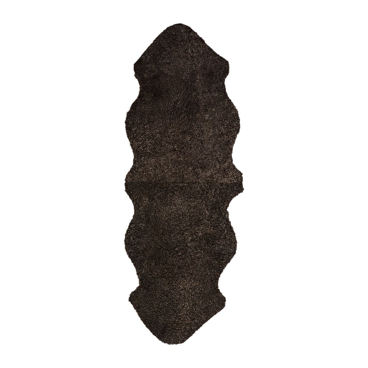 New Zealand Sheepskin | Short Curly Wool | Rug 71x24 in Cappuccino