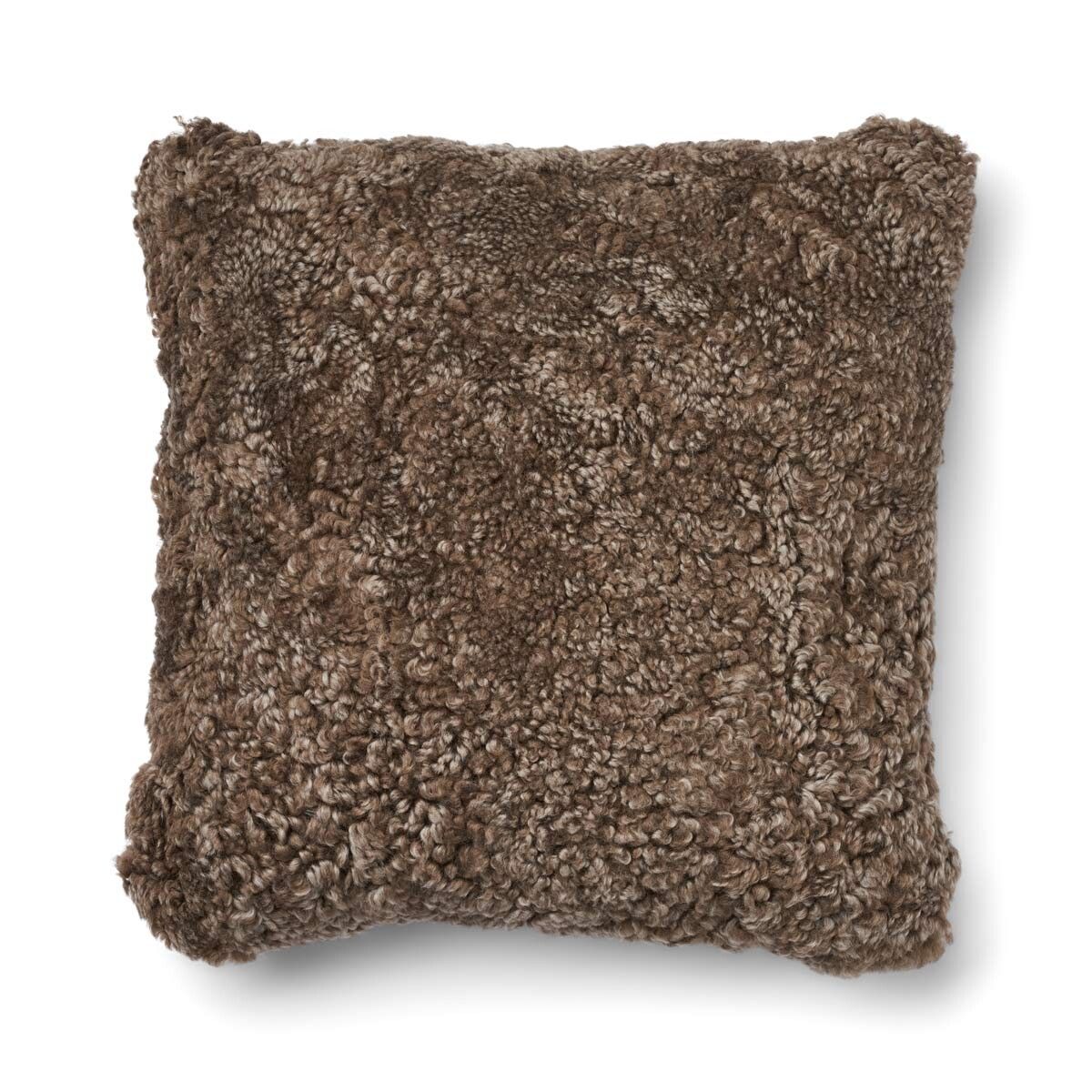 One Side Cushion | SW | 20x20 in Cocoa-Dark Brown/Taupe