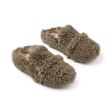 Fluffy Curly Slipper Olive