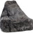 Sheepskin Bean Bag Chair | Long Wool Steel