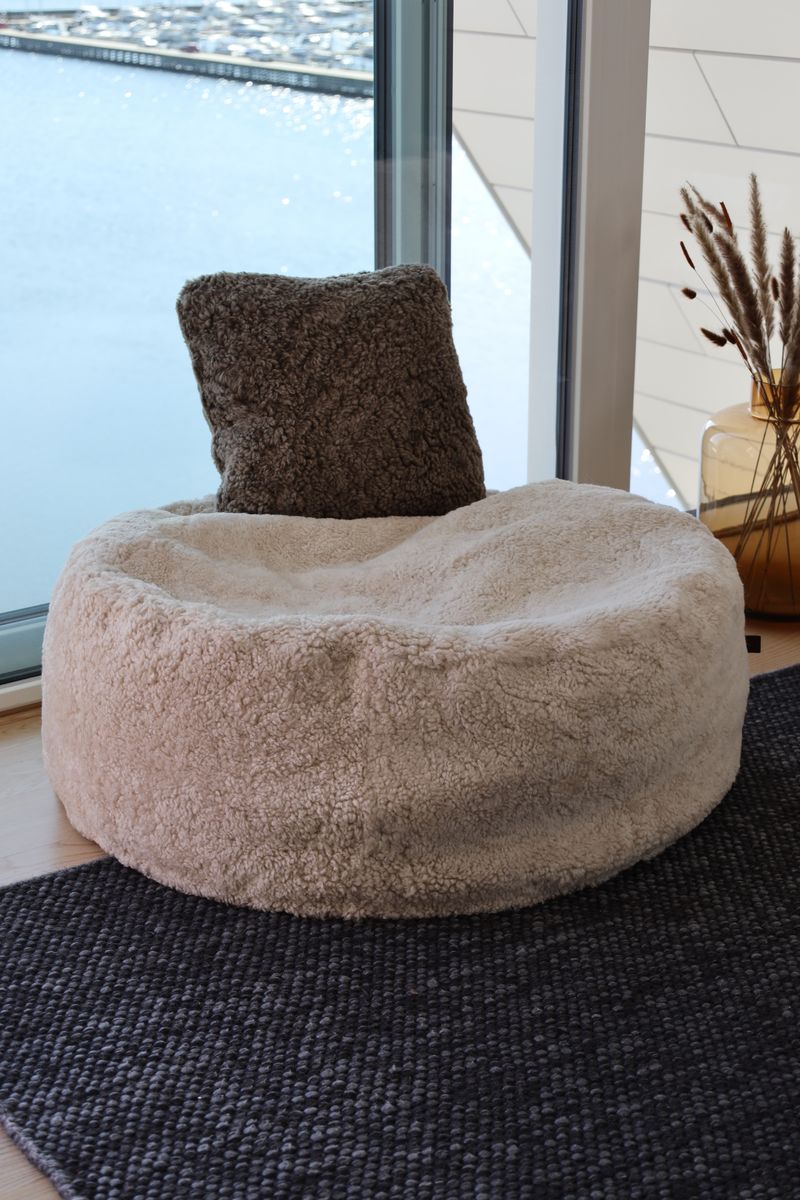 Short-Wool Sheepskin Cushion | Doublesided | 40x40 cm