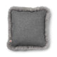 Long-Wool Sheepskin Cushion | 52x52 cm Stone/Light Grey