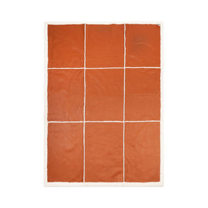 Addison Throw Leather Brown/Ivory