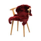 New Zealand Sheepskin | Long Wool | 35 in Burgundy