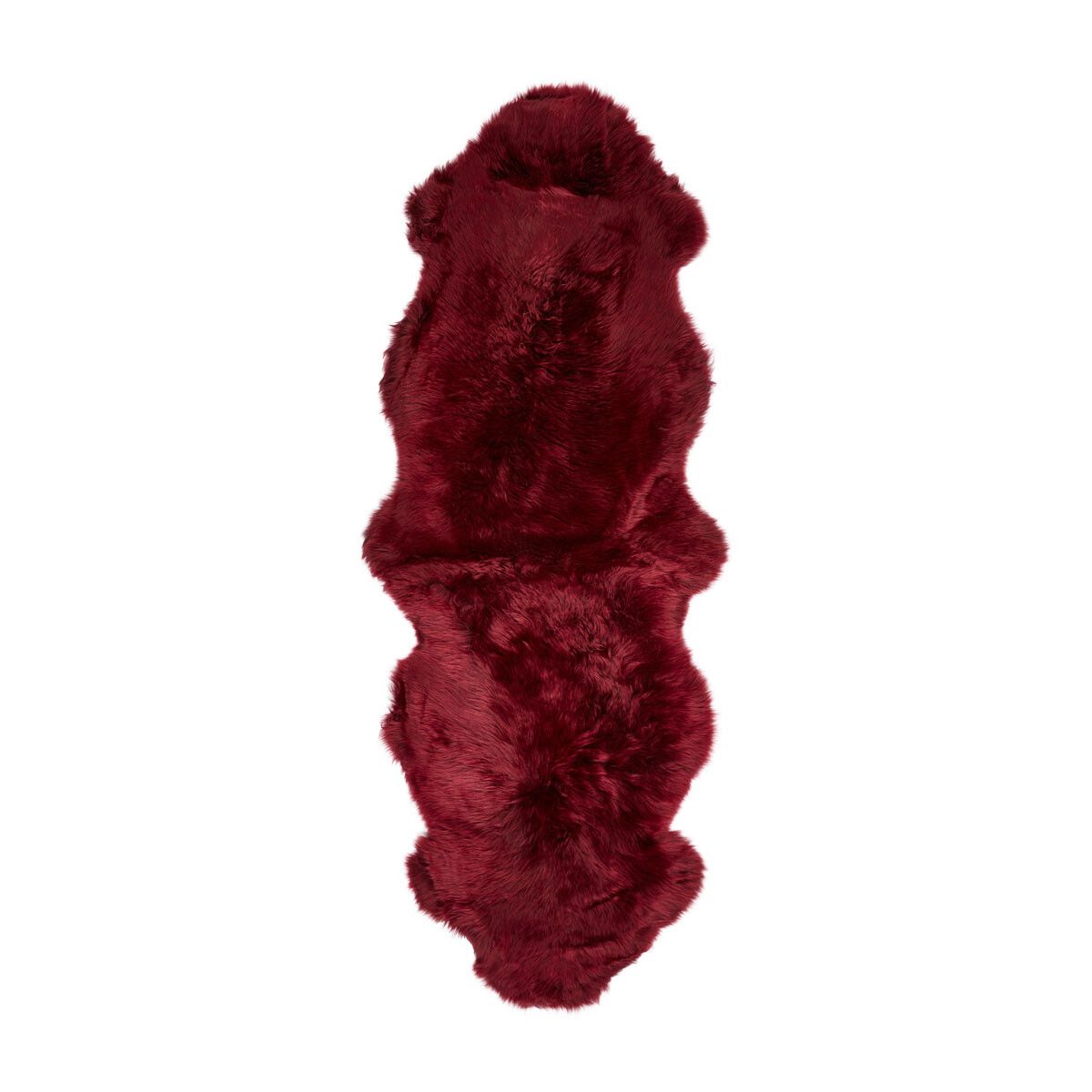 New Zealand Sheepskin | Long Wool | Rug 71 in Burgundy