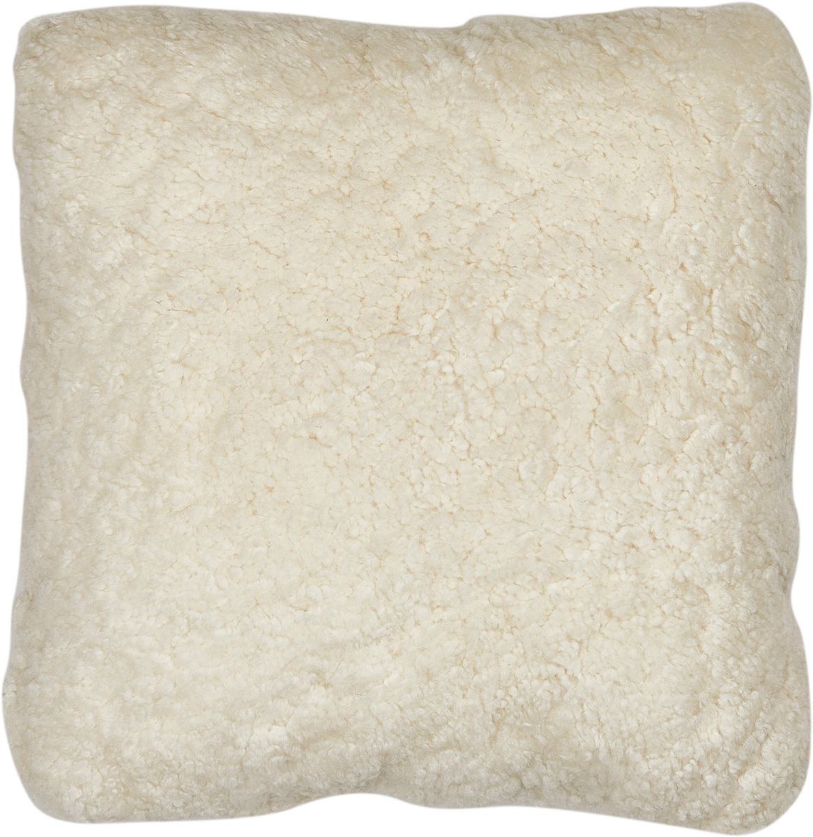 Short-Wool Sheepskin Cushion | Doublesided | 16x16 in 