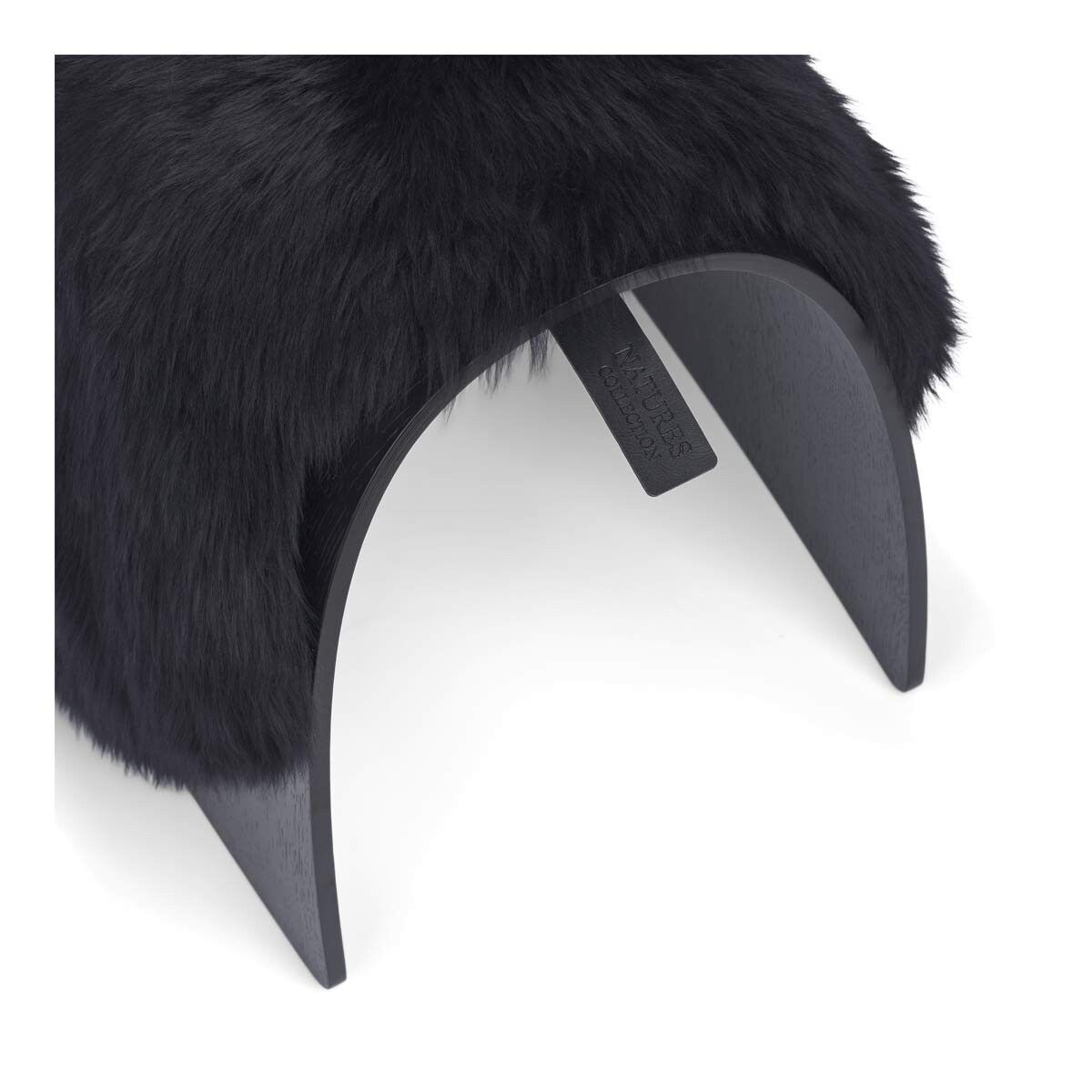 Sheep Stool Cover Black