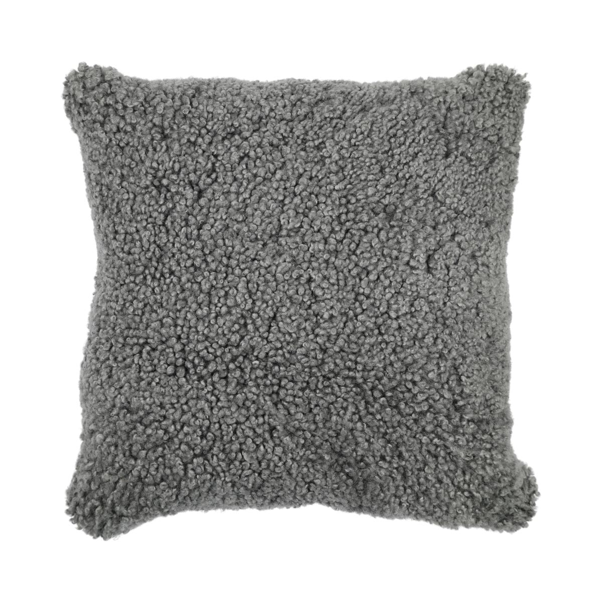 Sheepskin Cushion | Short Wool | New Zealand |  Square Scandinavia Light Grey