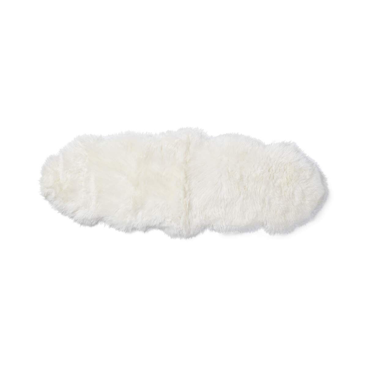 Merino Double Sheepskin | Long Wool | 67x24 in Ivory