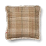 Wool Cushion | Doublesided | SW trim | 52x52 cm Sand-Beige/Pearl