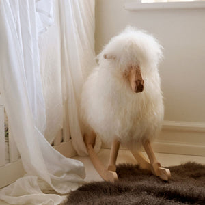 Rocking Sheep | Long Wool | 33x10x24 in | Large Blacky
