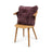 Sheepskin Cushion | Long Wool | New Zealand | Square Aubergine