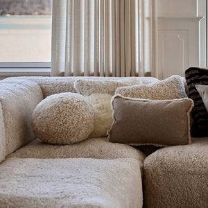 Angelite Cushion | D10 in | D12 | D14 | SW Curly Black