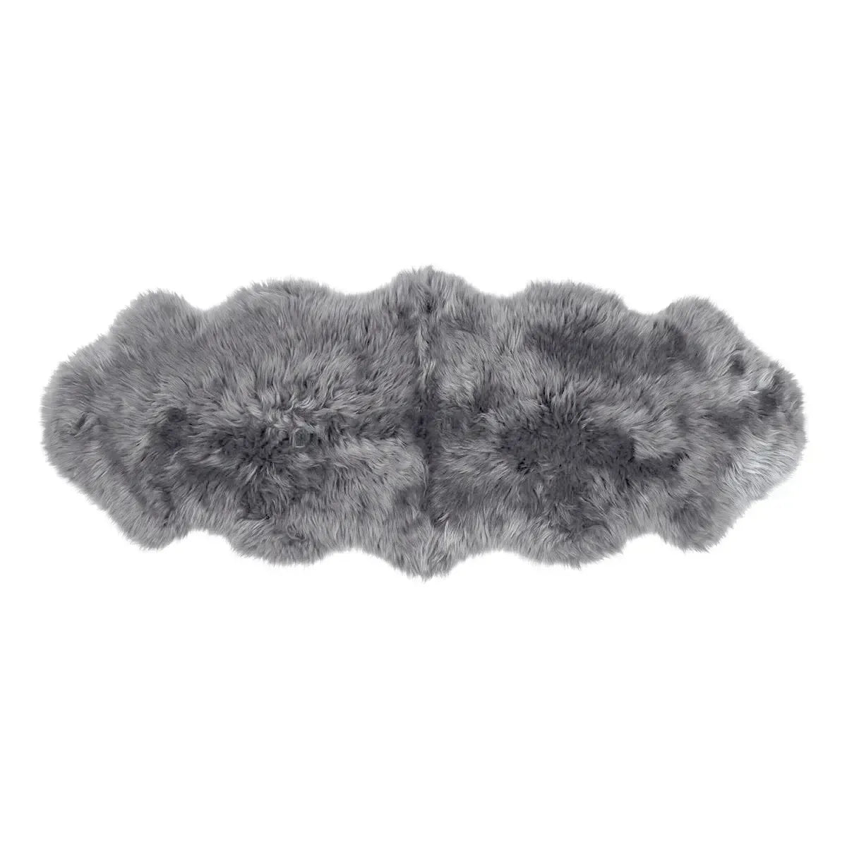 Fellvang Double Lambskin | Long Wool | New Zealand | 63x24 in Coal