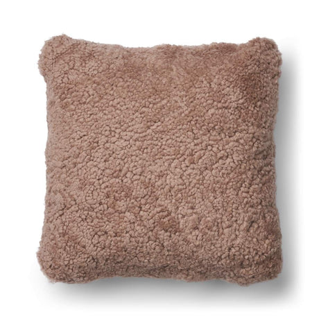 Short-Wool Sheepskin Cushion | Doublesided | 56x56 cm Stucco Sand