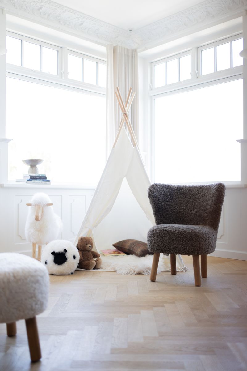 Cute Sheep Cushion | D8 in | D11 in | D13,5 in Black/White