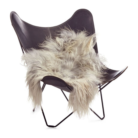 Icelandic Sheepskin | Long Wool | 47+ in Natural Grey Light