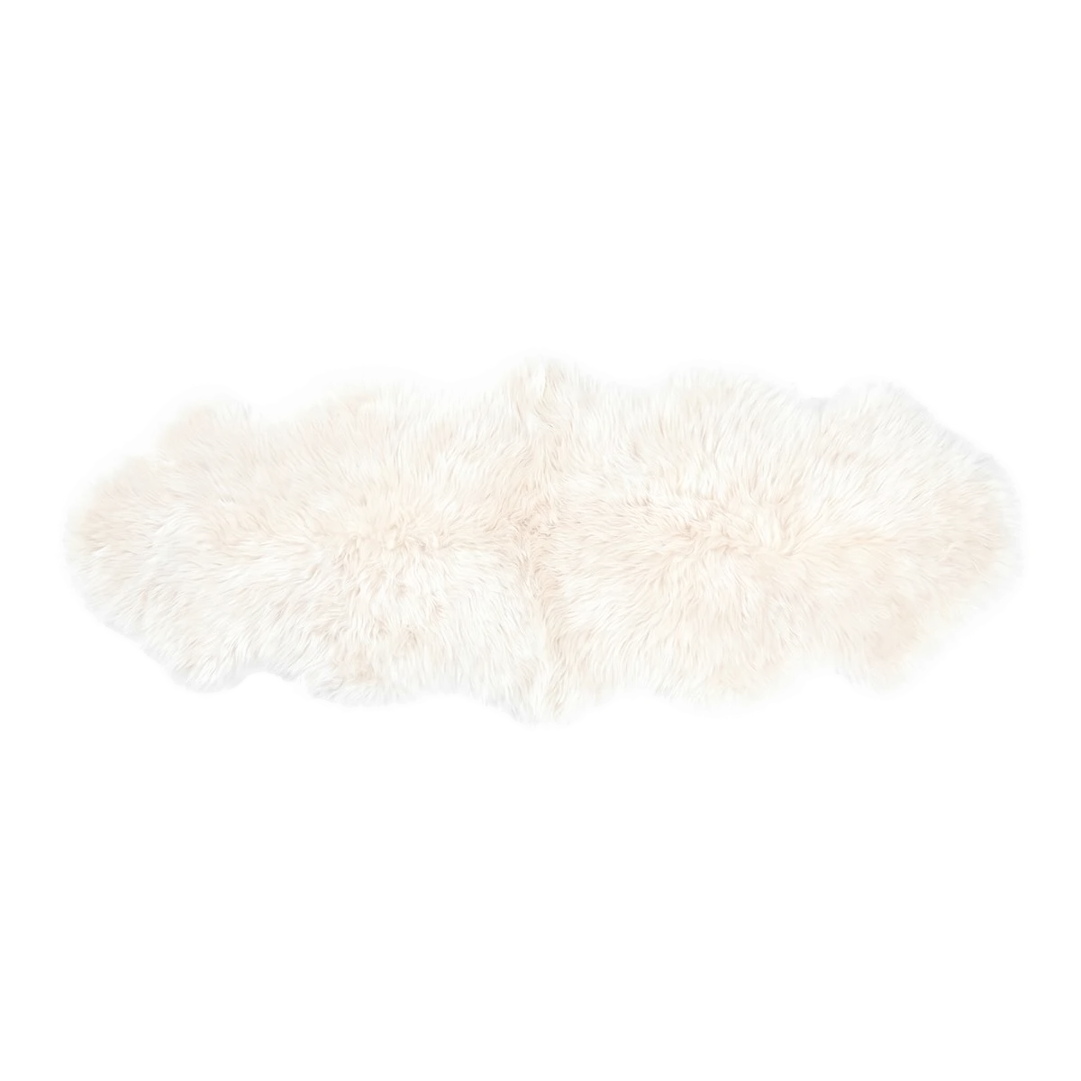 Fellvang Double Sheepskin | Long Wool | New Zealand | 63x24 in Ivory