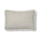 Short-Wool Sheepskin Cushion | 20x20 in | 13x20 in Silver/Ivory