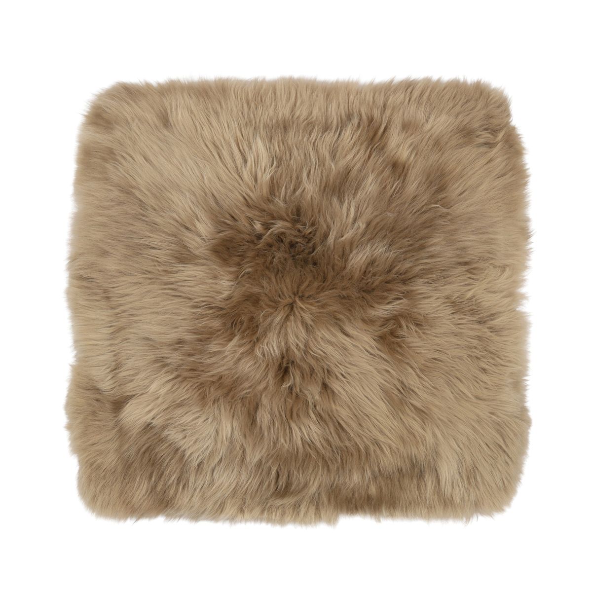 Seat Cover | With Backing | Long Wool | New Zealand Taupe